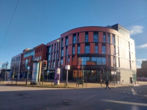 Britplas facade engineering solution for Wolverhampton City Learning Quarter.