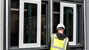 Close‑up of Safevent® secure window maintenance