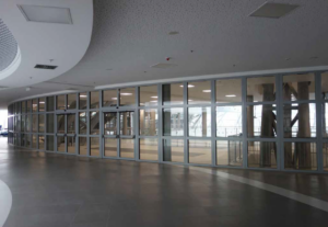 Britplas fire rated glazing and fire door installation in a commercial office building